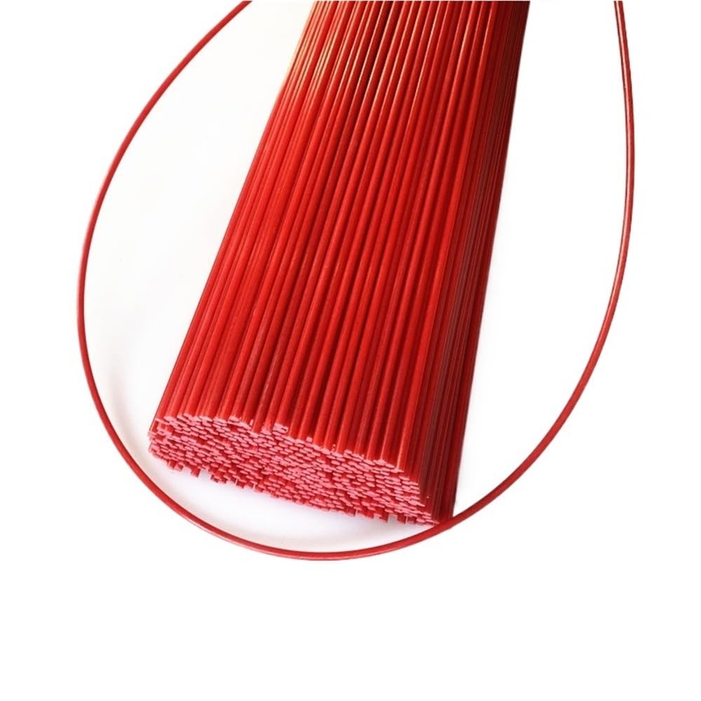 Varilla de fibra de vidrio roja de 5 uds, barra sólida de fibra de vidrio resistente a altas temperaturas, longitud 0,5 m, varilla sólida redonda de fibra de vidrio de 1m(1x500mm)