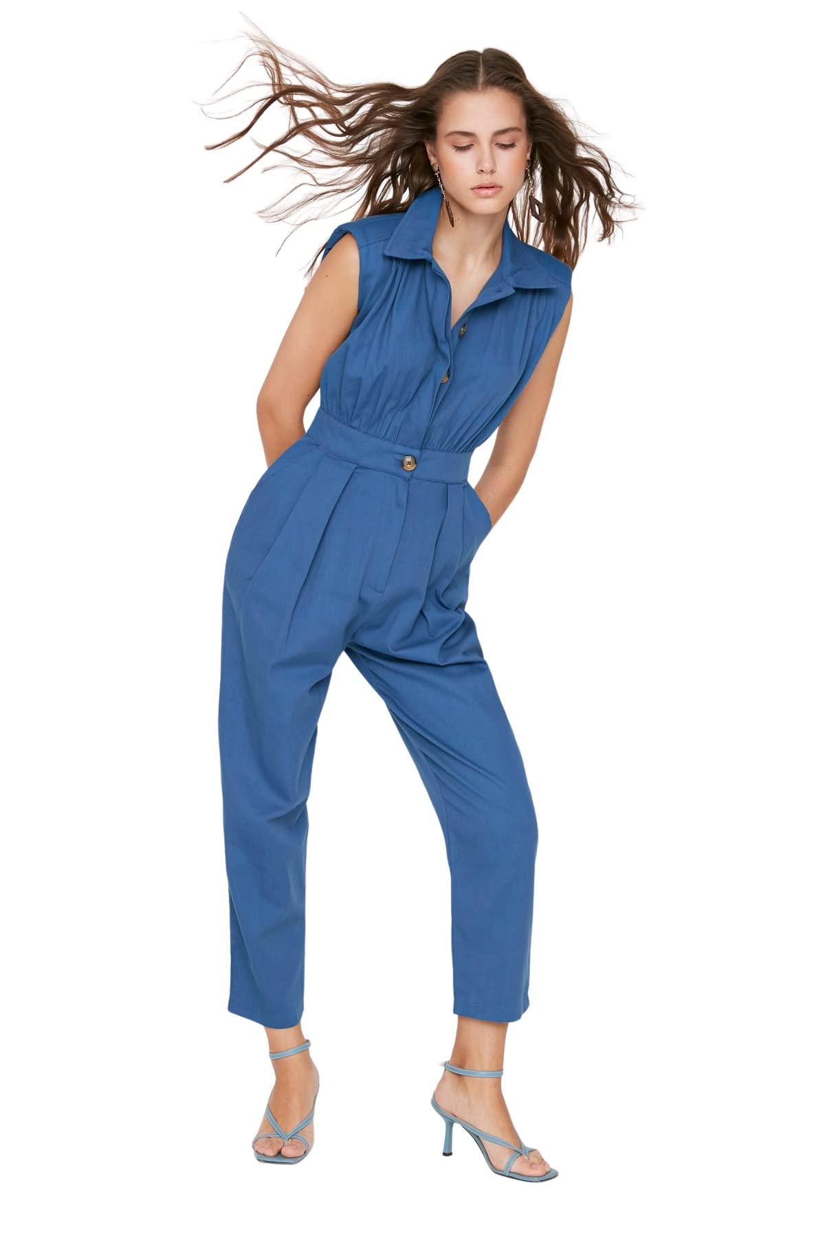 Trendyol FeMan Plain Woven Jumpsuit