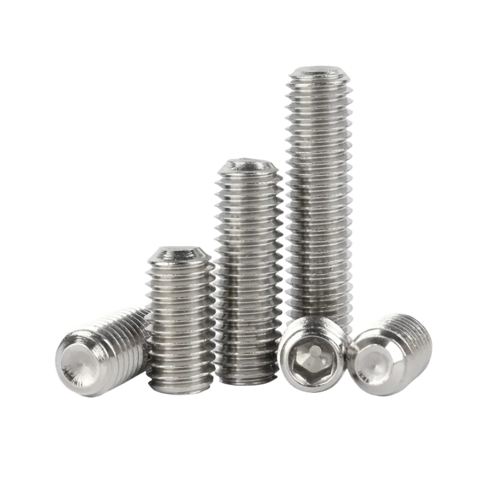 5-10 Sztuk DIN916 304 Zestaw Śrub Z Łbem Sześciokątnym Ze Stali Nierdzewnej Wklęsła Śruba Dociskowa Wpuszczona M6 M8 M10(70mm,M10(5pcs))