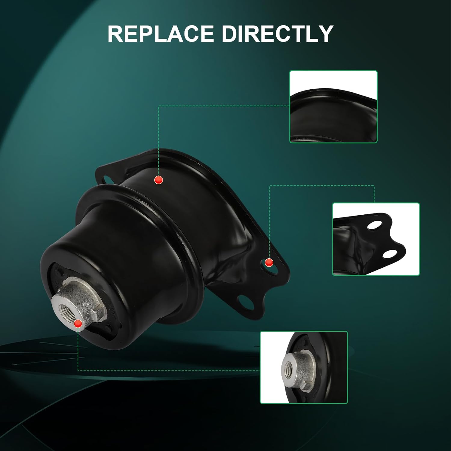 SCITOO Engine Motor Mount and Torque Strut Mount Set for Honda Fit 2009-2013 Replace OE A4574 A65001HY