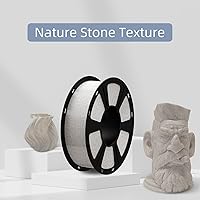 Vista 2 de Geeetech Filamento de ácido poliláctico para impresora 3D, de mármol, 1/16 pulgadas, 2.2 libras, precisión dimensional +/- 0.02 mm, color mármol