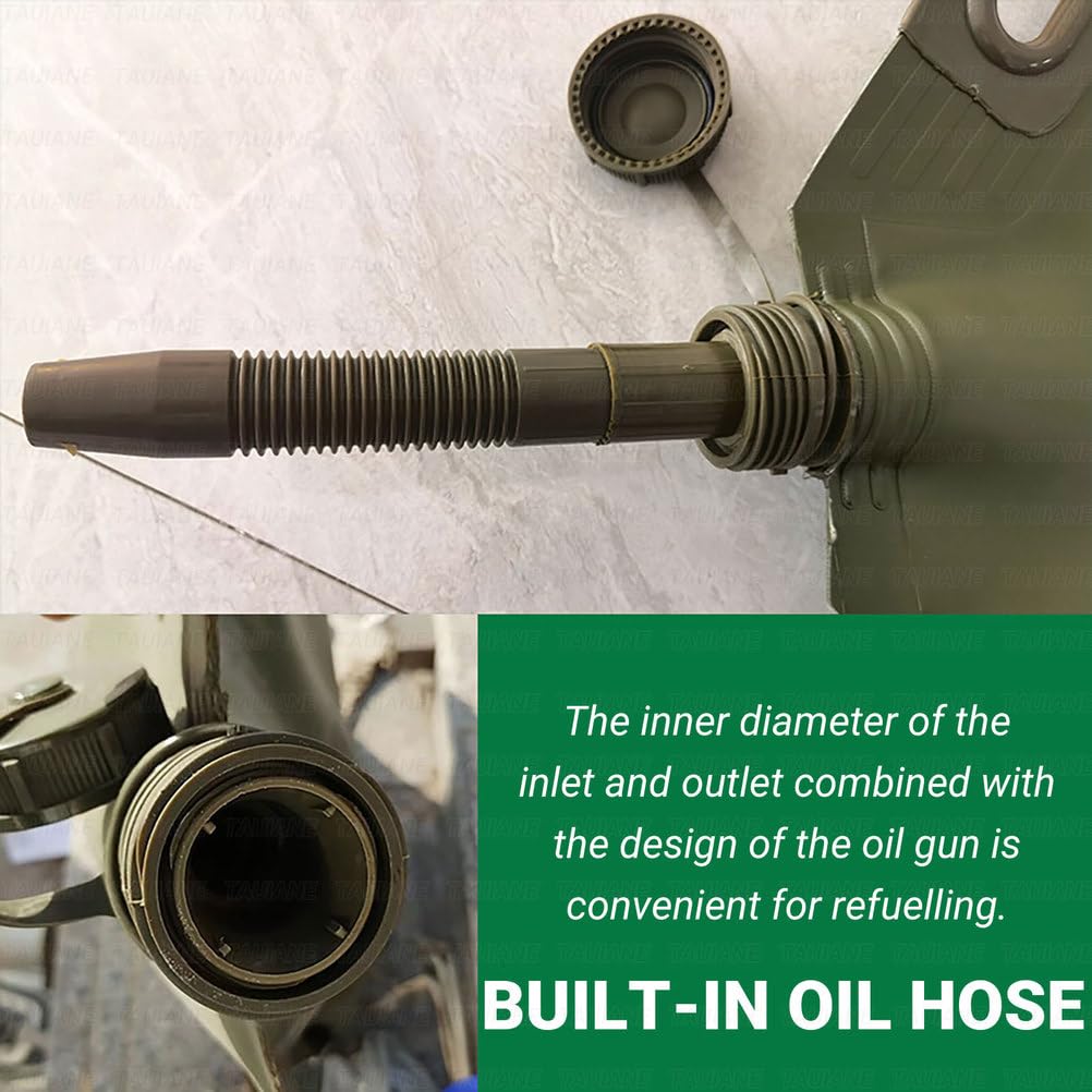 BidóN De Gasolina, BidóN De Combustible, DepóSito De DiéSel PortáTil Plegable, Hecho De TPU Flexible, con Boquilla Larga Y Flexible, Inserto De Emergencia para Exteriores