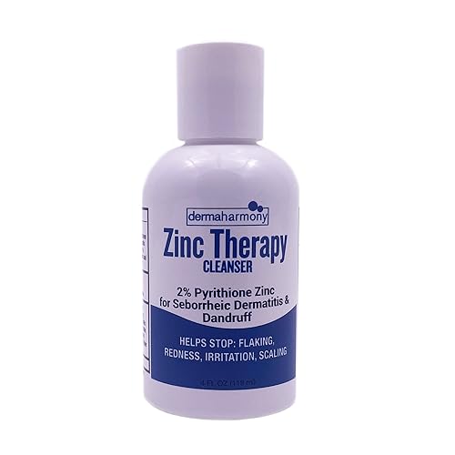 Dermaharmony Limpiador líquido de piritiona zinc (ZnP) al 2% (sin jabón) (botella de 4 fl oz)