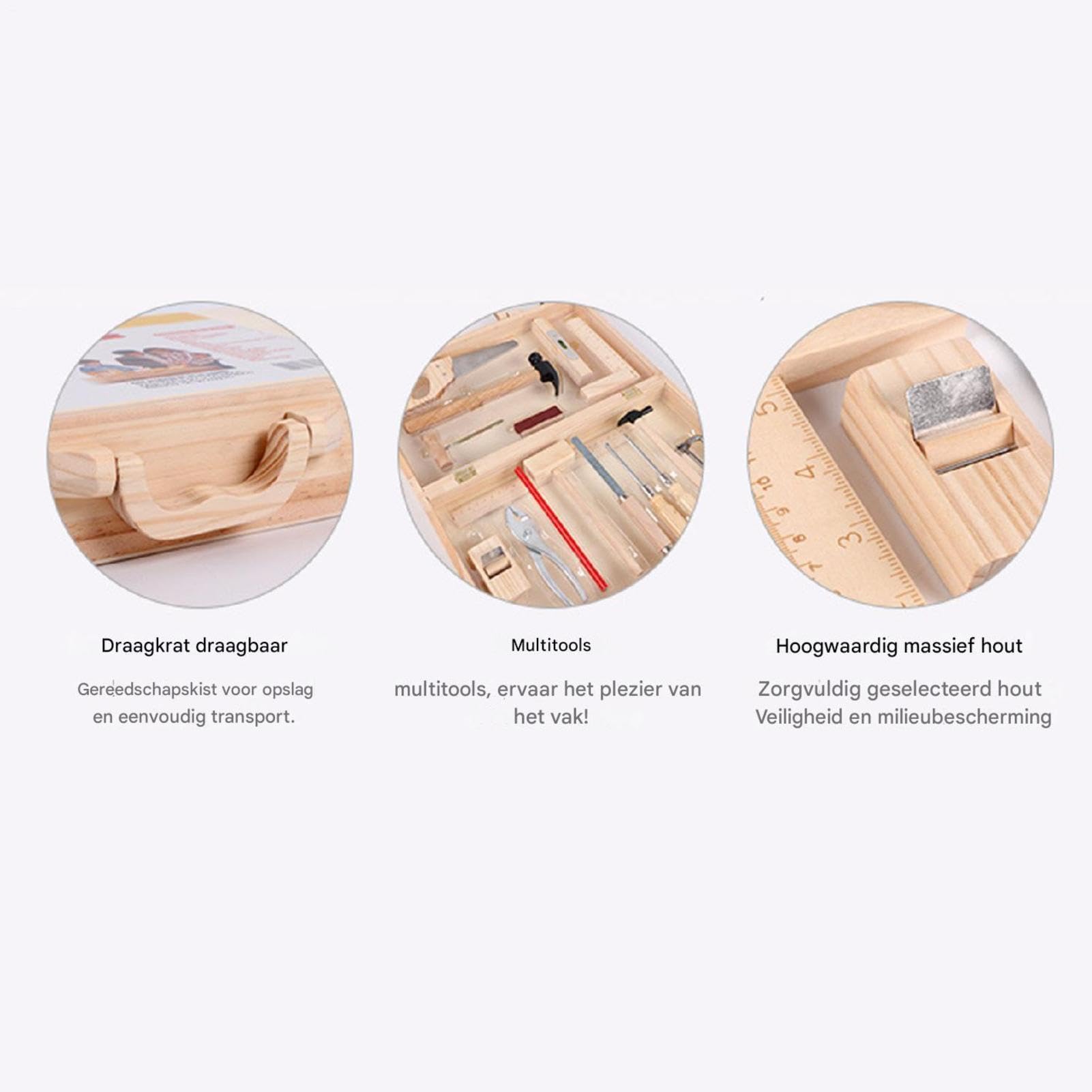 Kinder-Werkzeugset, Spielwerkzeug-Set aus Holz | Holz-Kinder-Reparatur-Werkzeugkasten, Spielzeug für , Kinder, Kleinkinder, Mädchen