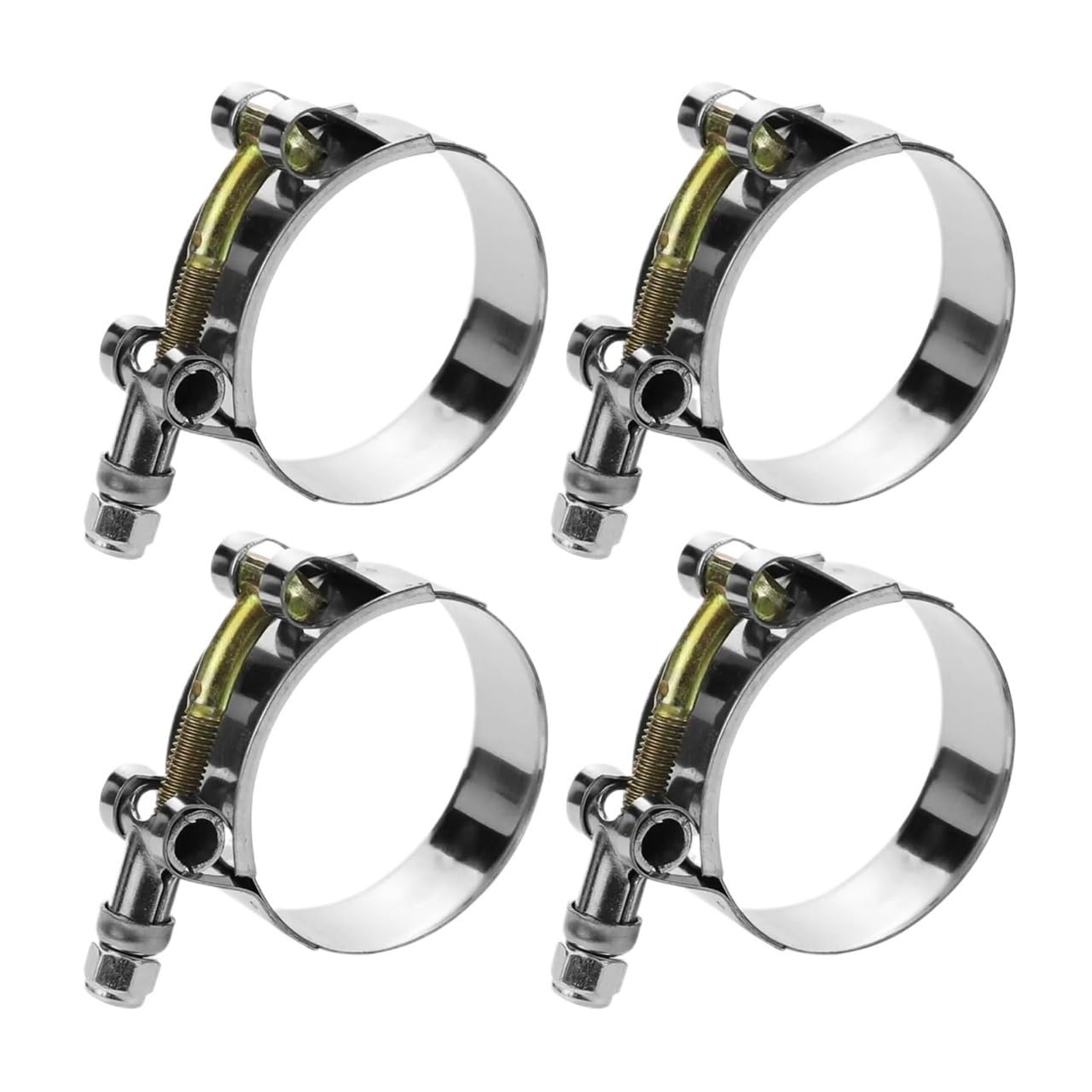 Abrazaderas Manguera Acero Inox Fijación Tubo | Cierre reforzado, tensión uniforme, tuberías industriales(4pcs 108-116mm)