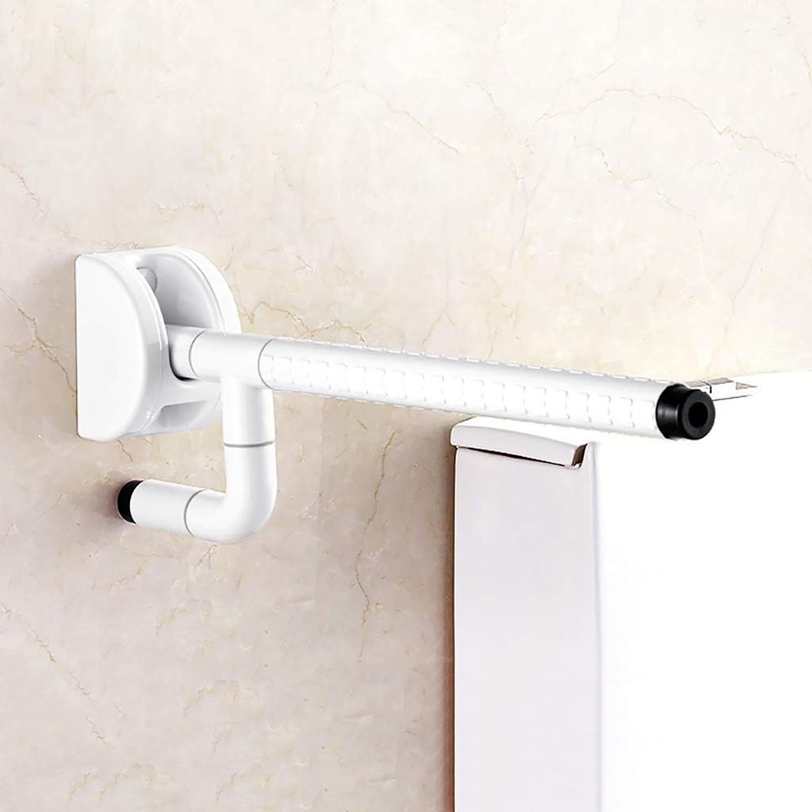 Barra de agarre ergonómica antideslizante, mango de soporte plegable de un solo brazo para seguridad en el baño, ideal para embarazadas, ancianos, discapacitados