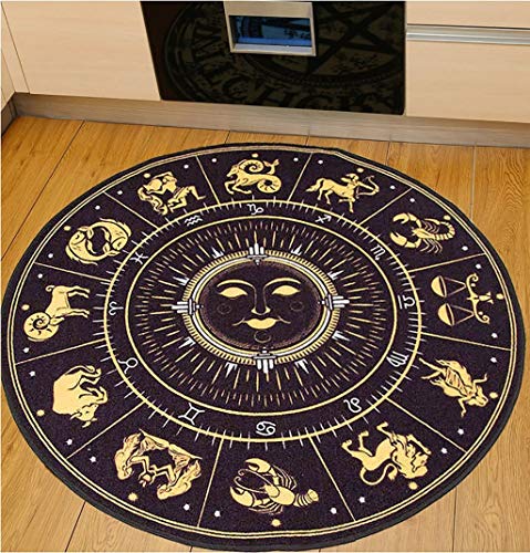 Couverture de chambre à coucher MU et tapis rond pour un coin lecture