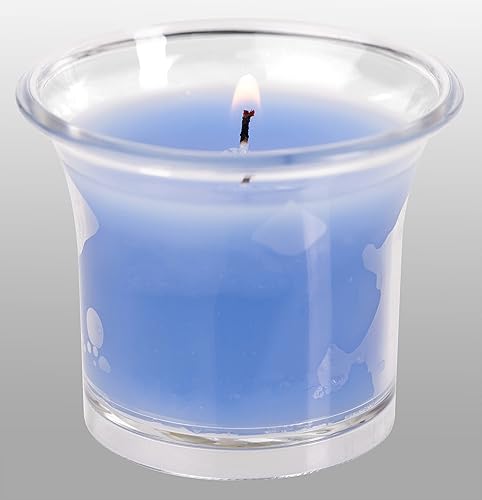 Miniatura 106 de HYOOLA Clear Cup Velas votivas perfumadas – Blanco – 12 horas de tiempo de combustión – Paquete de 4 – Fabricado en Europa Blanco,Amarillo