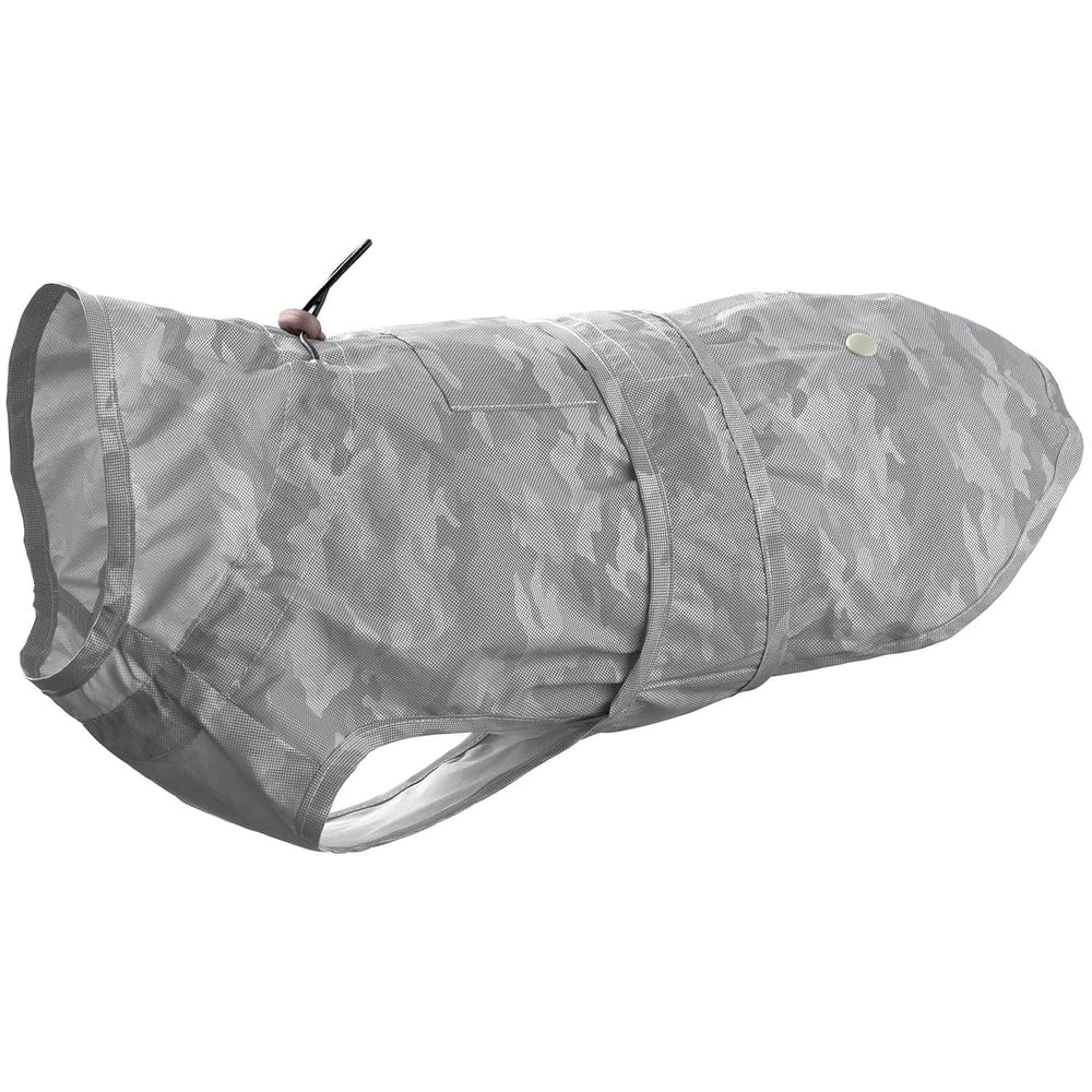 Hunde-Regenmantel Huka to go Farbe Silber, Größe 50