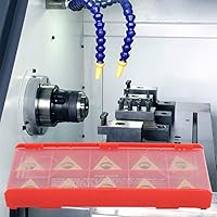 Vista 6 de KENANLAN 10 Uds TCMT 16T304 Triangular Tungsteno Acero Carburo Hoja Inserción CNC Herramienta de Torneado, Insertos de Carburo de Torno de Metal