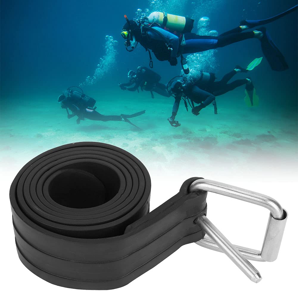 Ceinture de Poids pour apnée, pour Sangle Tech Dive WB-932, Sangle en Caoutchouc réglable avec Boucle à dégagement Rapide, équipement de plongée Durable pour Les Sports
