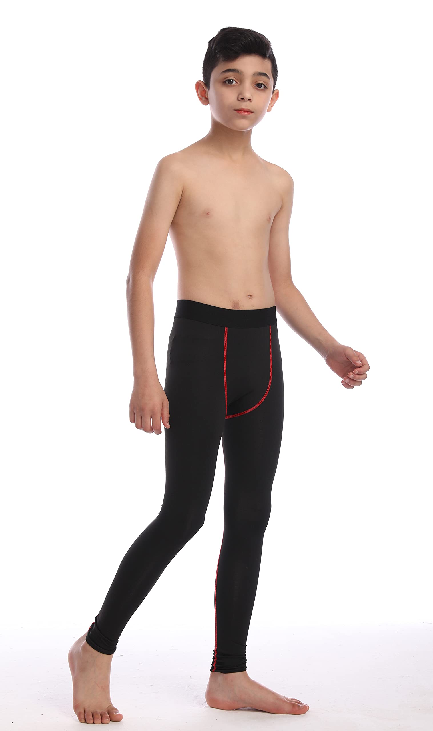 Kompressionshose für Jungen, Baselayer, Fußball, Hockey, Sport-Leggings, Thermo-Leggings für Kinder