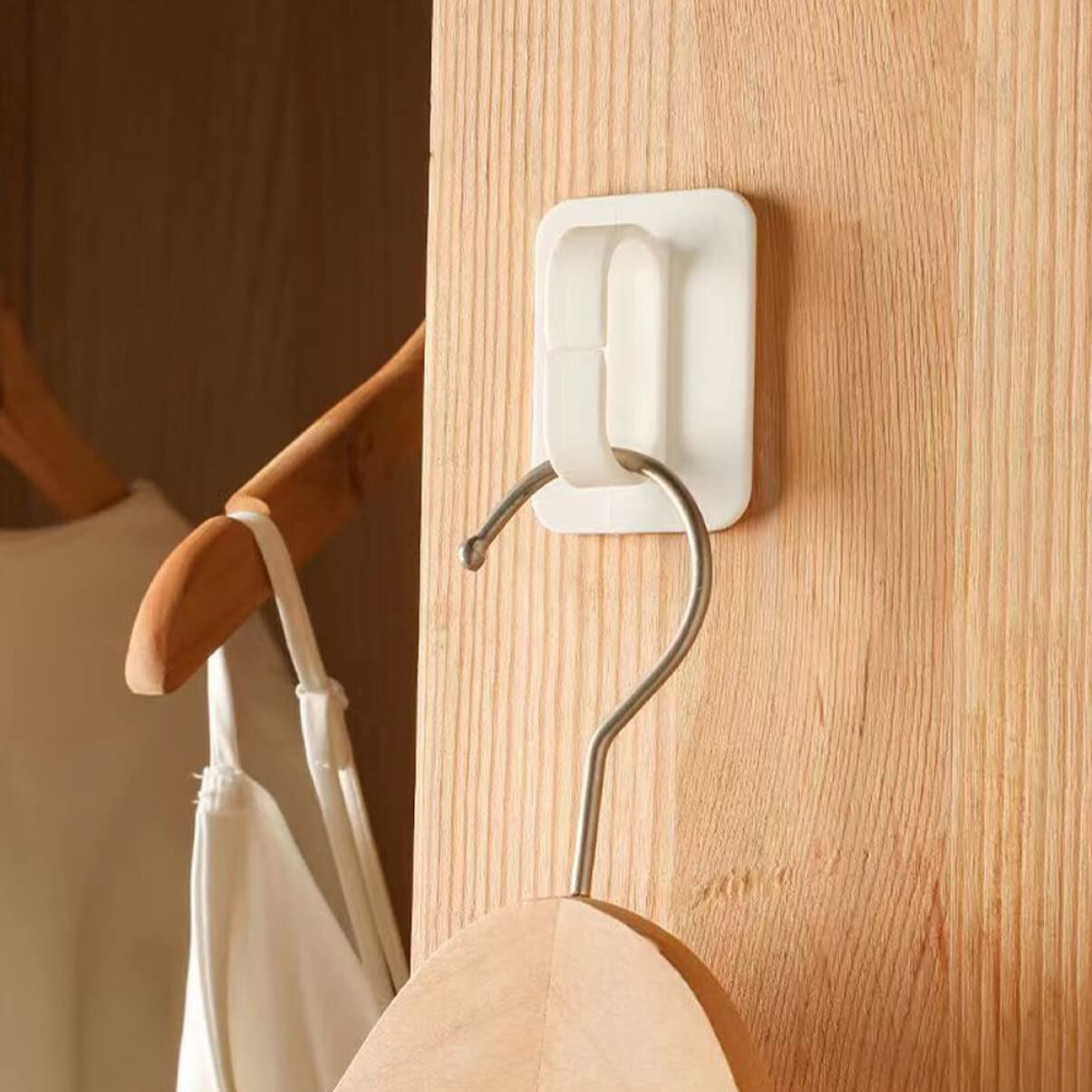 VASDEV 24 Piezas Gancho de Apertura de Anillo Colgador de Pared Decorativo Soporte de Enchufe Gancho de Cocina Gancho de Pared Resistente Perchas de Almacenamiento Ganchos para Perchero G