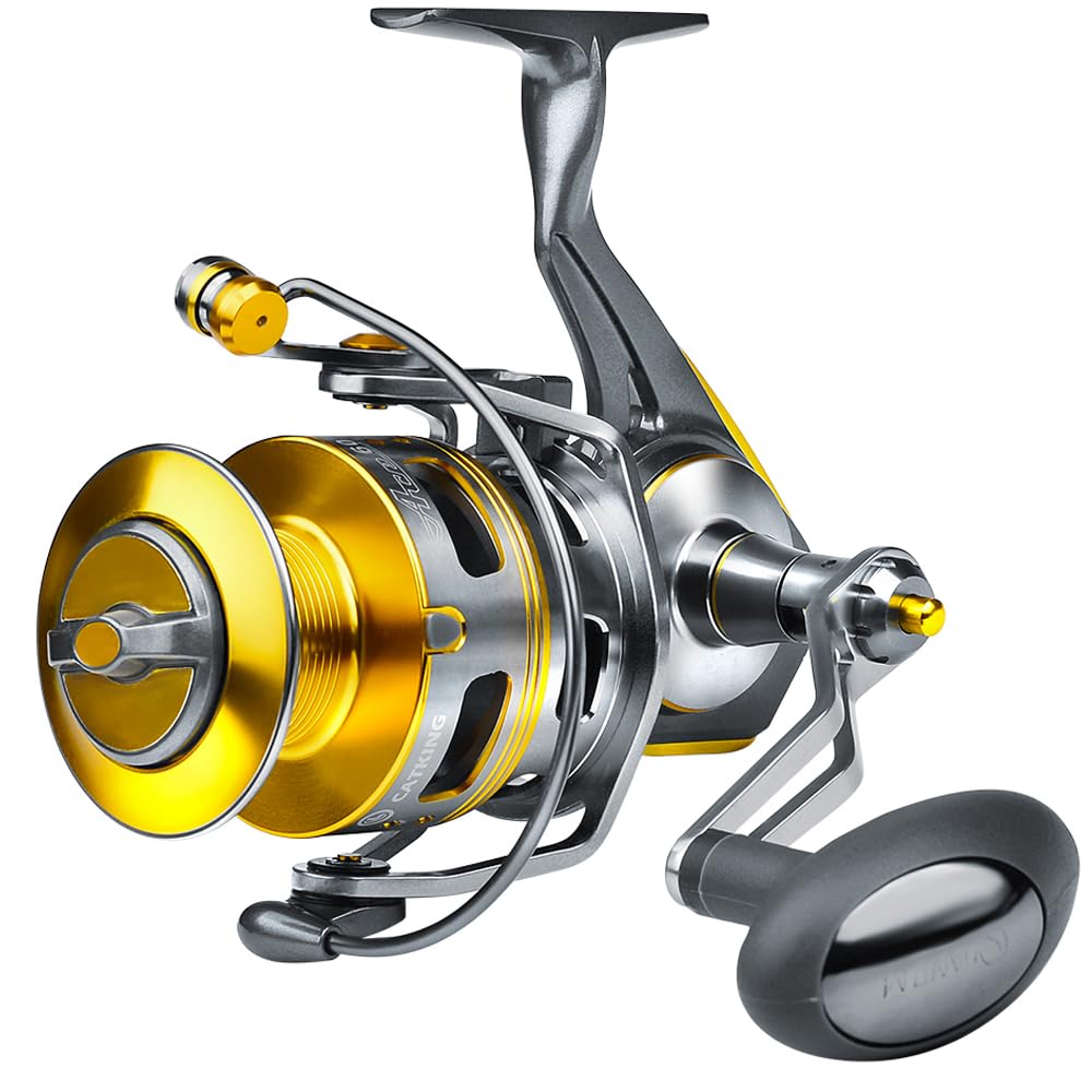 Fishing Reels Spinning Reel - Full Metal Fishing Reel Aluminum Spool Ocean Big Game Carp Saltwater Fishing Spinning Reels