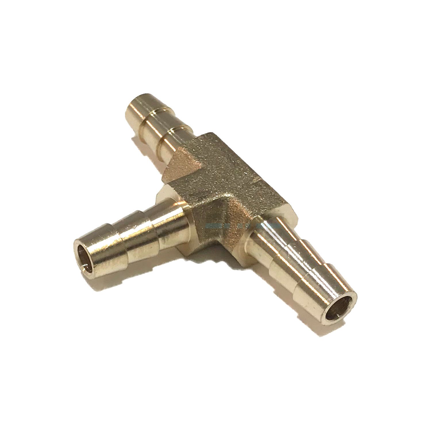 1/4 Hose ID Brass Hose Barb TEE SPLICER Fitting Fuel / AIR / Water / Oil / Gas / WOG (Qty 1)