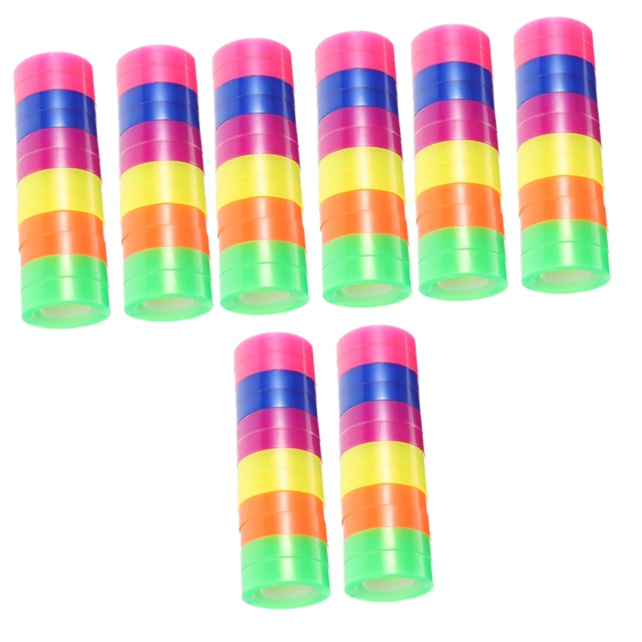 4 Sätze Farbe Transparentes Klebeband Doppelt Klebrig Versandklebeband Nachfüllungen Dichtungsbänder Dichtungsband Durchsichtiges Klebeband Unsichtbares Packband Bopp Rollen * 4