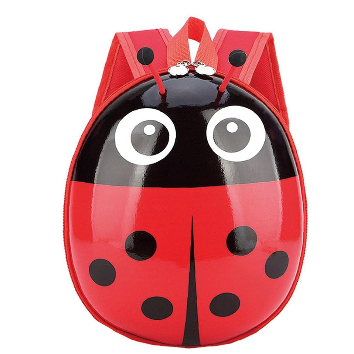 Tossper Boys Red Ladybug Backpack Little Kids School Bag Nylon Cartoon Children's Schoolbag Cute Animal Backpack For School Girls