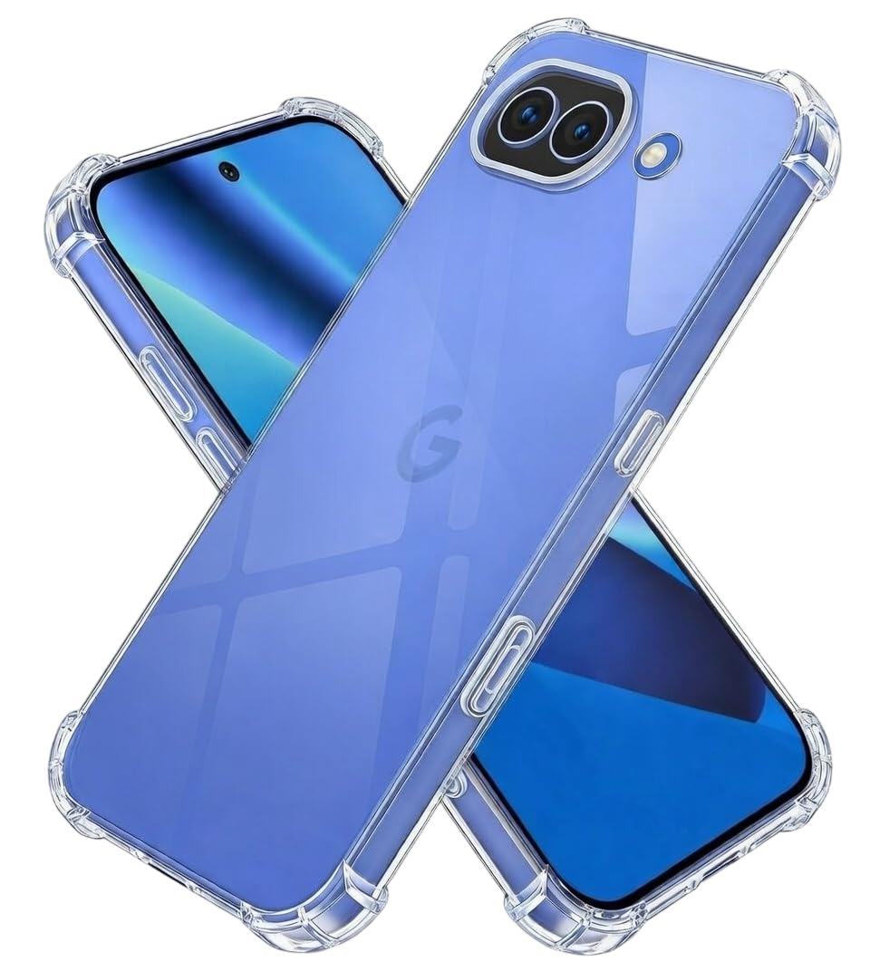 Skyro Google Pixel 10a 5G, [Bumper] Exculsive Transparent with Shockproof Slim Back Cover Case for Google Pixel 10a 5G - Transparent