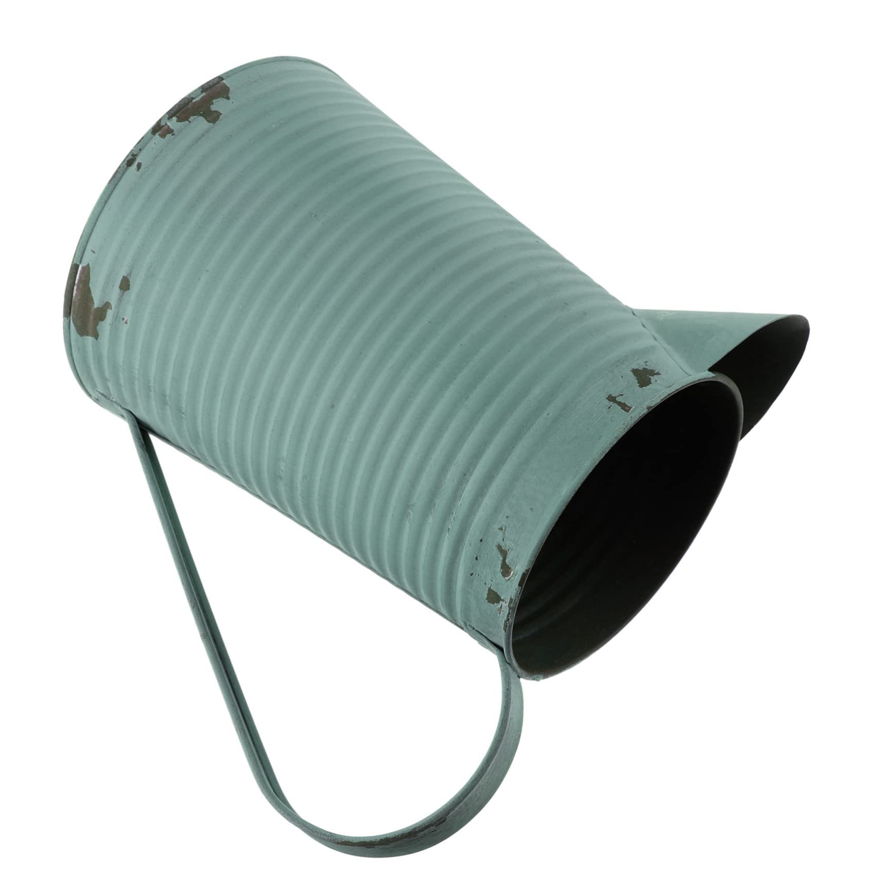 FONDOTIN Vintage Metal Pitcher Flower Pot Rustic Home Decoration for Use Unique Antique Design Centerpiece for Weddings Country Parties Fits Any Tabletop