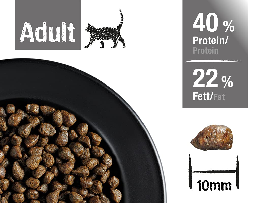Leonardo Cibo per Gatti Adulti | Alimento Completo con 85% Carne Fresca | Secco per Gatti di Tutte le Razze di Almeno 1 Anno | 4kg