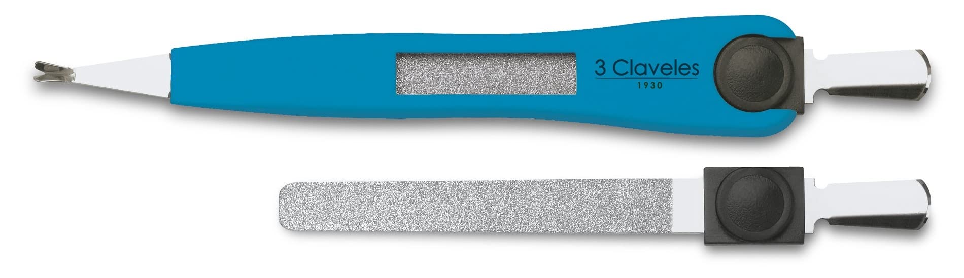 3 Claveles Corta Cutículas Con Lima Inoxidable De 12.5 Cm, Clásico, 2 Unidad