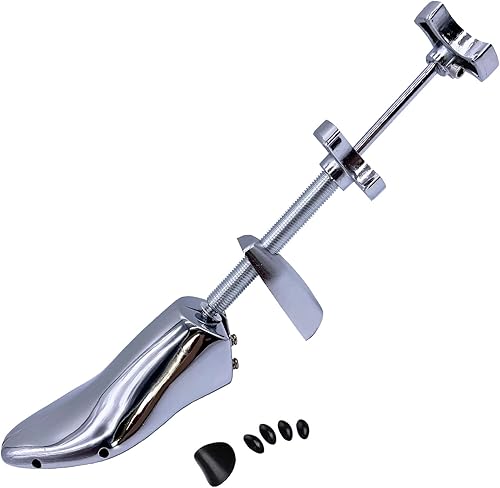 Xinlinke Camilla de zapatos de metal profesional para hombre talla 5-12 EU 39-46 zapatos planos árbol de 2 vías ajustable ancho ancho longitud