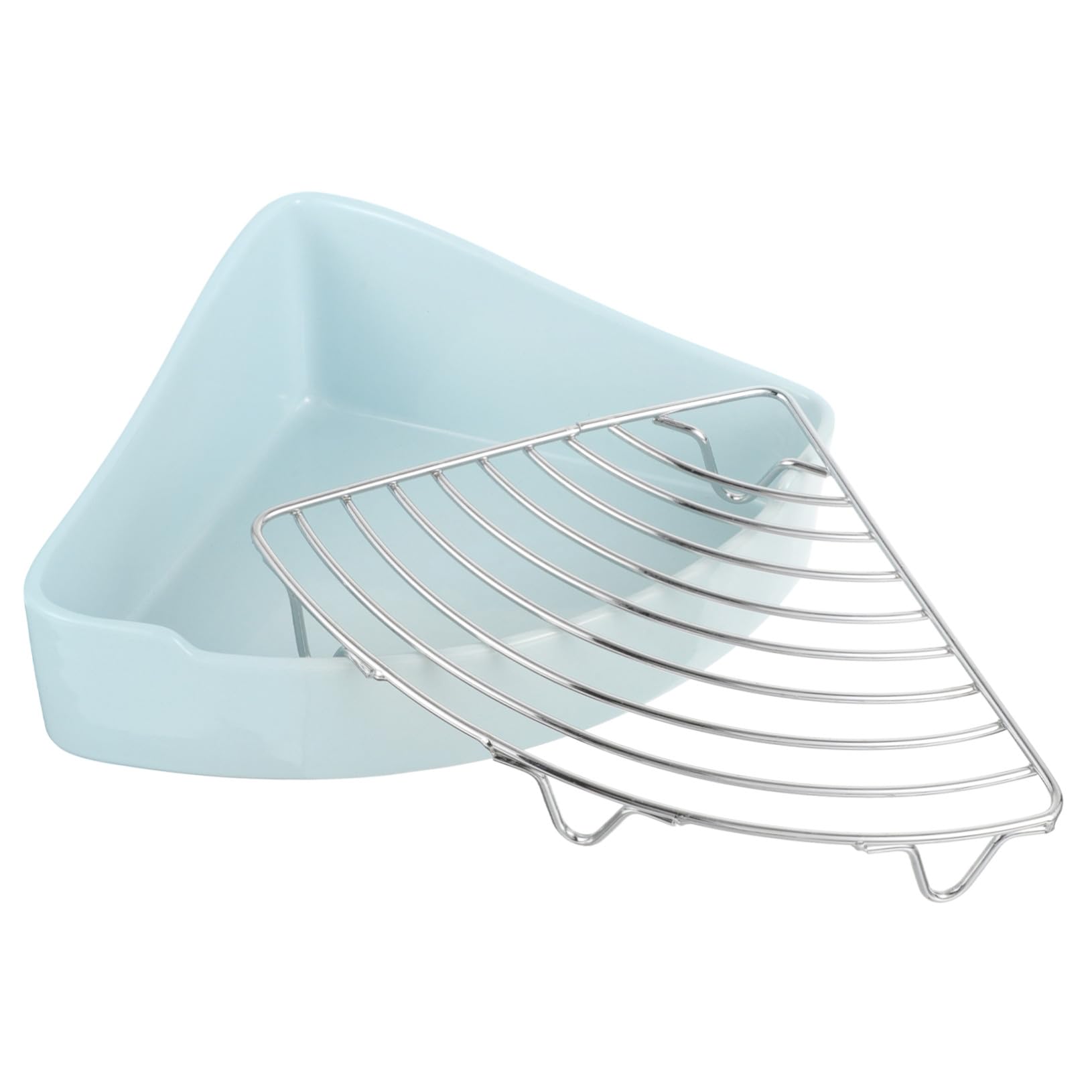 Lettiera Angolare in Materiale Ceramico per Criceti e Cavia di Piccole Dimensioni, Facile da Pulire e Installare, Adatta per Uffici o Bagni