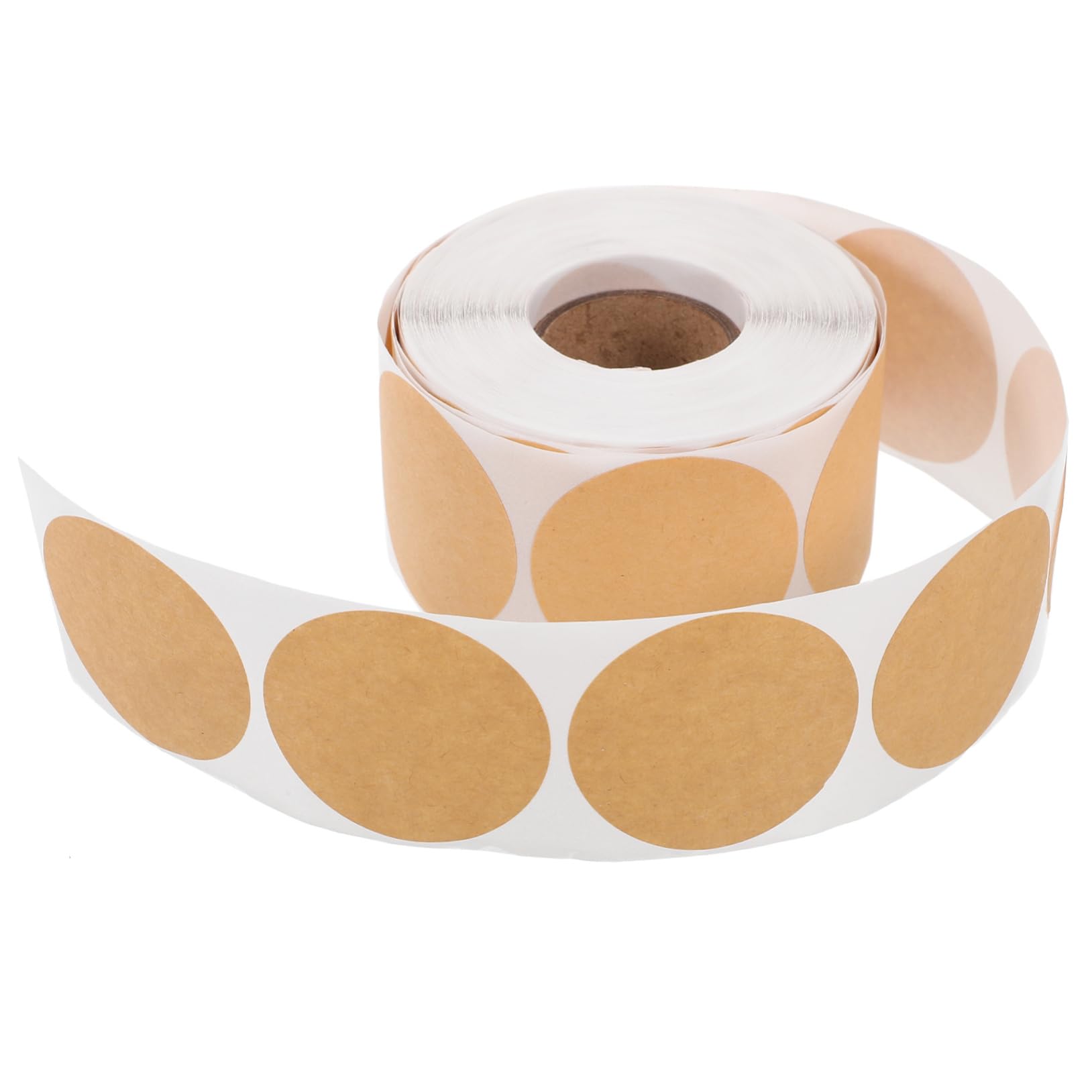 DOITOOL 5 Rollen Runde Selbstklebende Beschriftbare Klebeetiketten für Klassifizierung DIY Projekte Geschenketiketten Bürobedarf Leicht Abziehbar und Rückstandsfrei