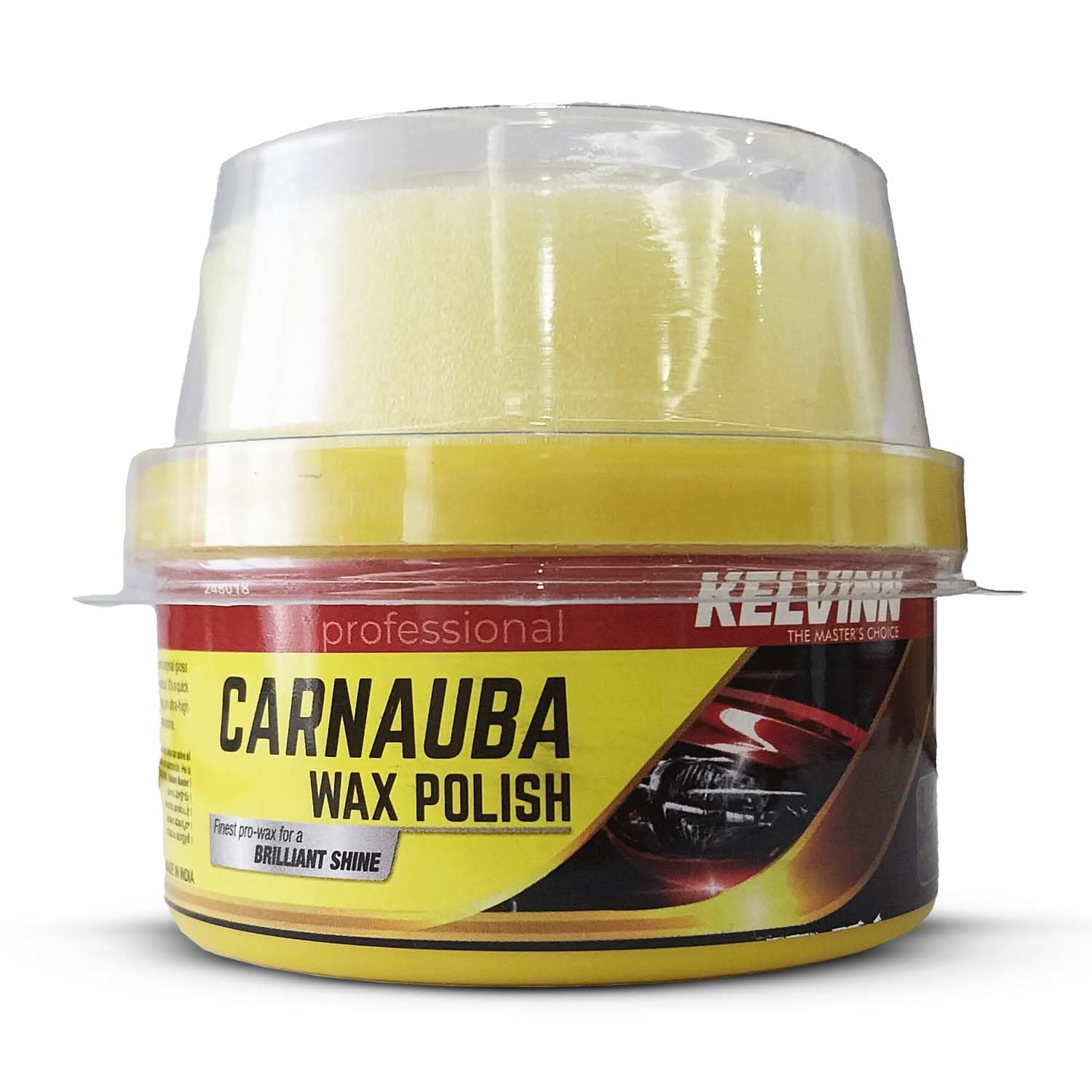 KELVINN Premium Carnauba Car Wax, 230g– Ultra High Gloss Finish | Easy Application | Scratch & Swirl Remover | Safe for All Paints | No Residue | 30 Days Lasting with One Coat