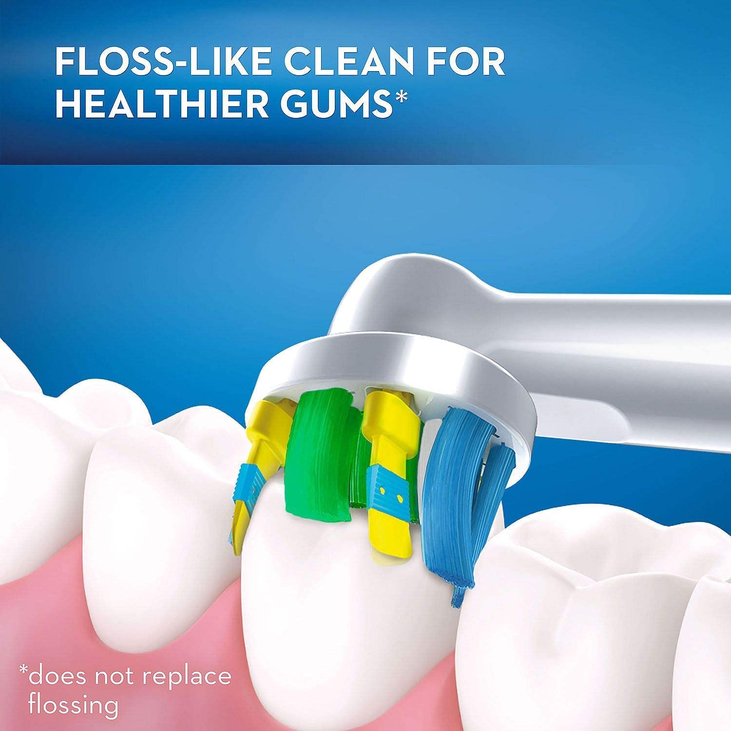 Oral-B - Cabezales de cepillo de repuesto de acción de hilo dental, 8 piezas