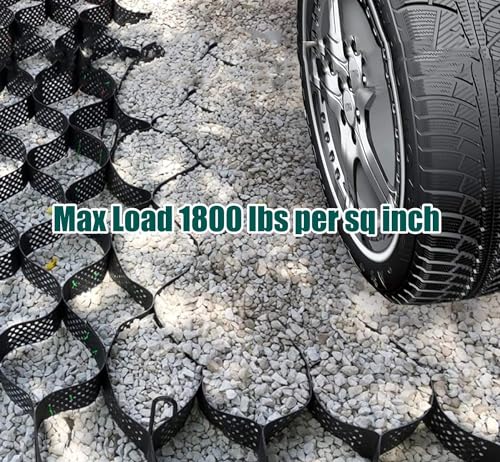 Stabilisateur de grille de sol robuste ELzEy pour pentes et cours, 10m x 6m - 7