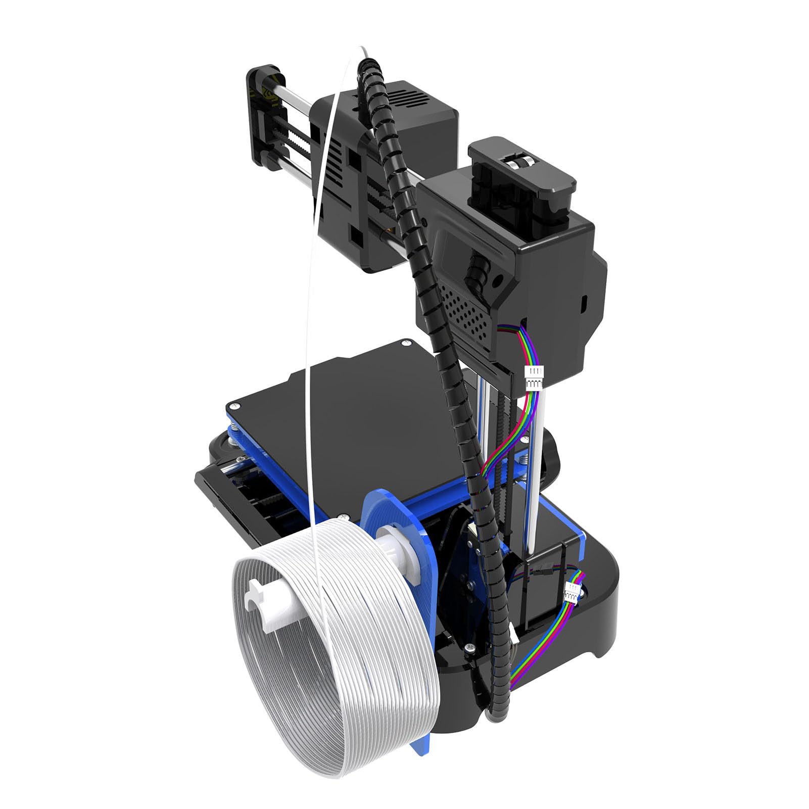 Lazmin112 Mini Stampante 3D, Stampanti 3D con Livellamento Automatico del Letto, Piccola Stampante Ad Alta Precisione per Principianti, Dimensioni di Stampa 4 X 4 X 4 Pollici