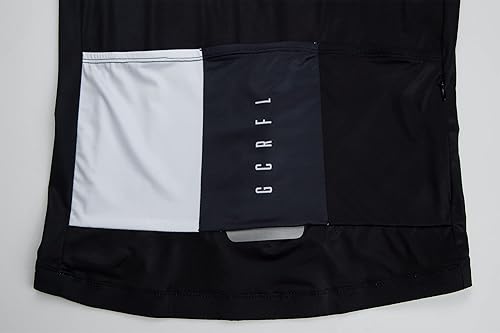 Miniatura 6 de GCRFL Camiseta de ciclismo para hombre, manga larga, camiseta de ciclismo de carretera, bolsillo con cremallera, ligera, ajuste profesional UPF 50+