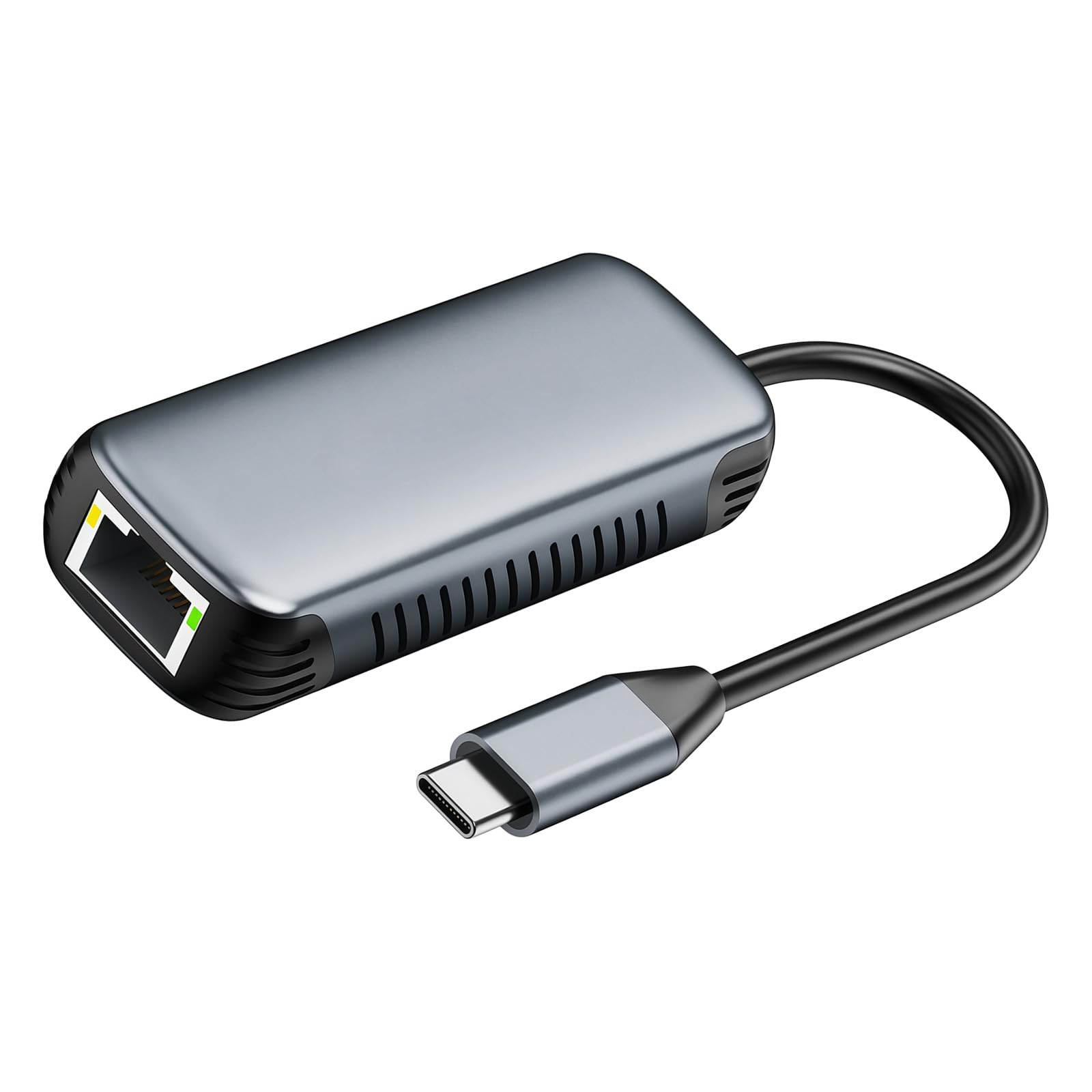 Adattatore di rete Ethernet di tipo C da 5 Gbps con porta RJ45 Trasmissione rapida per Computer Tablet Connettore Adattatore Ethernet USB in alluminio