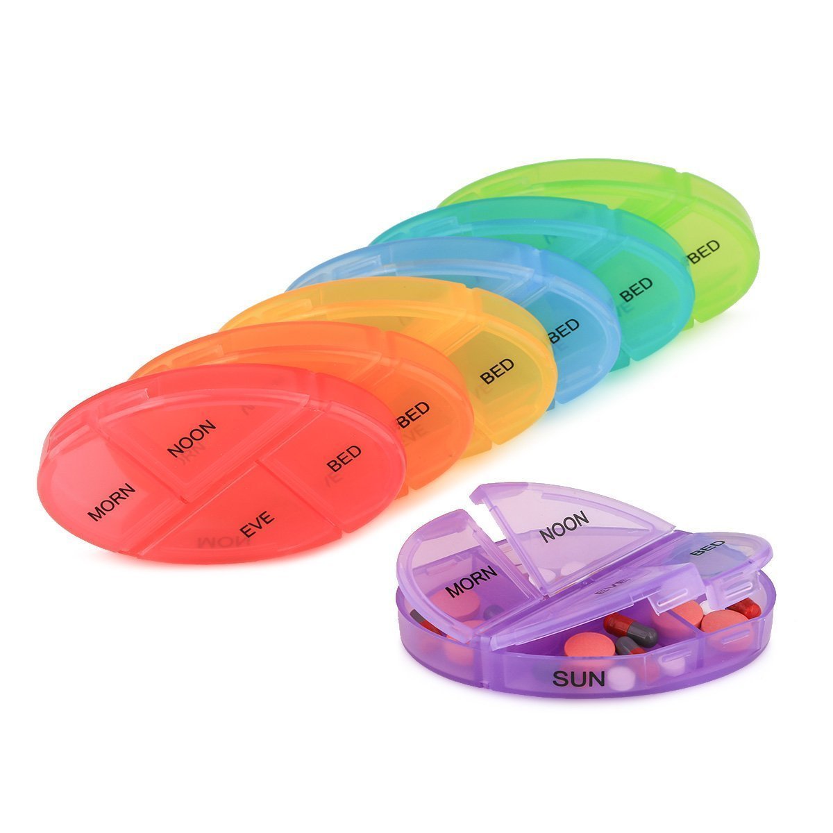 MURTISIDDH Medicine Storage Pill Pro box organizer with 7 single box and 4 daily compartments 3