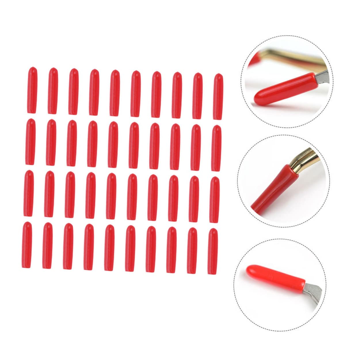 LIFKOME 240pcs Silicone Eyelash Tweezers Caps for Beauty Tools Portable Cover Sleeves for Professional and Home Use Non-dusty Design image 5