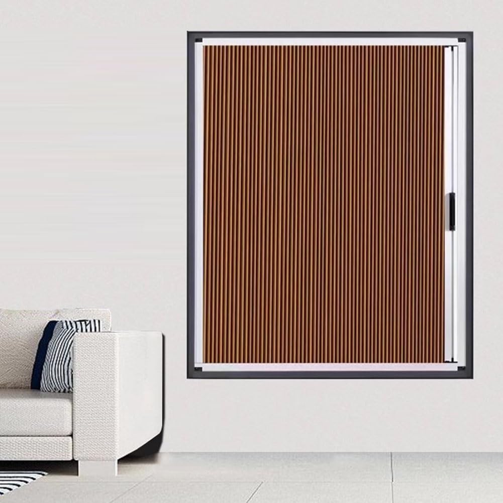 Vertical Blinds, Blackout Sliding Blinds, Honeycomb Shades for Sealing Windows, Aluminum, Customizable(1100x1500mm)