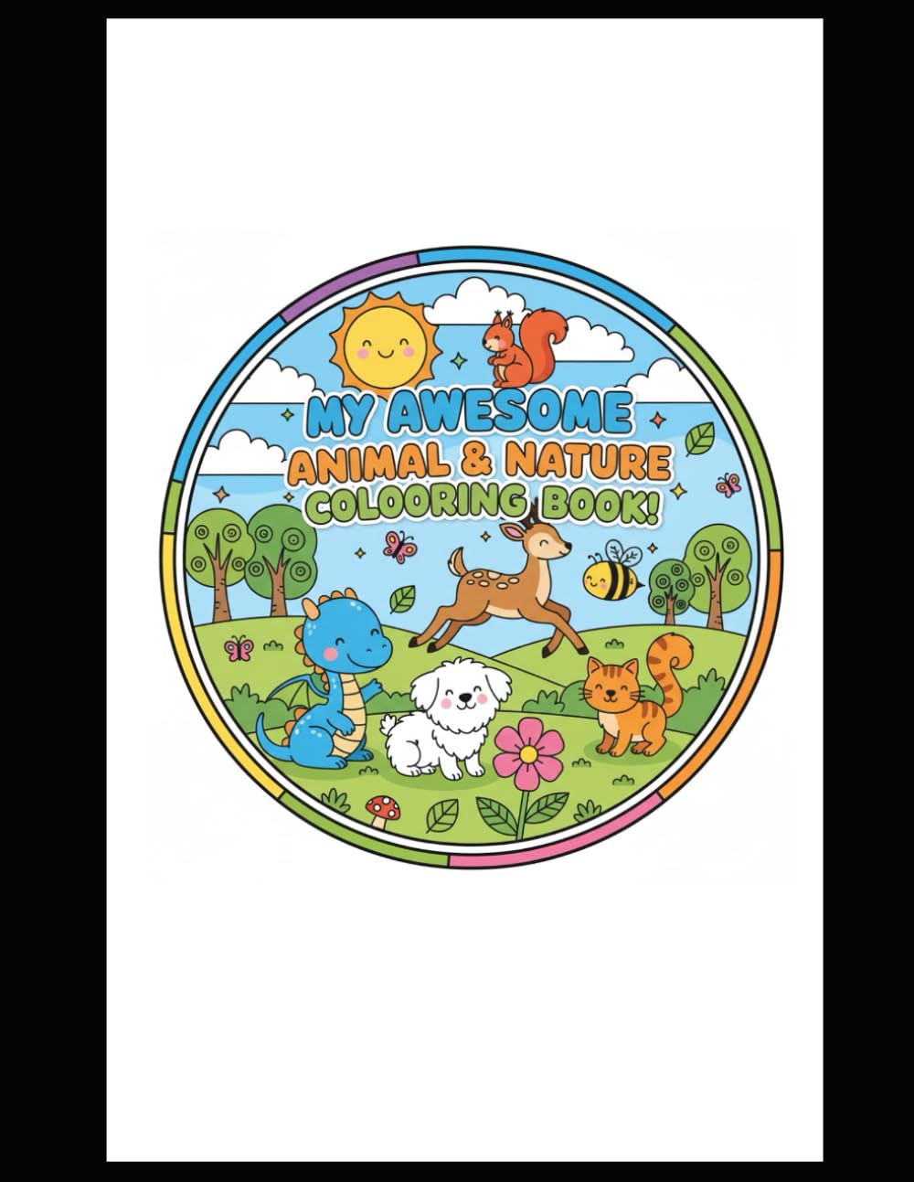 KIDS COLORING BOOK: MY AWESOME ANIMAL & NATURE COLORING BOOK (MY AWESOME ANIMAL & NATURE COLORING BOOKS VOLUME 1: FOREST & FANTASY)