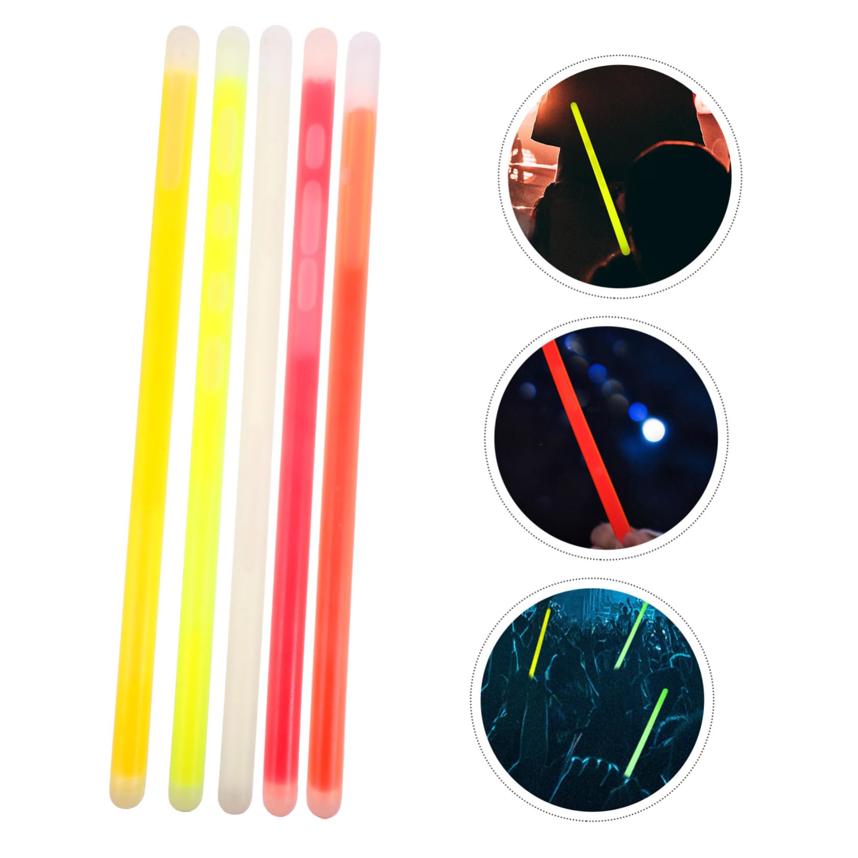 Barras Fluorescentes Luminosas 10 Piezas de Plástico