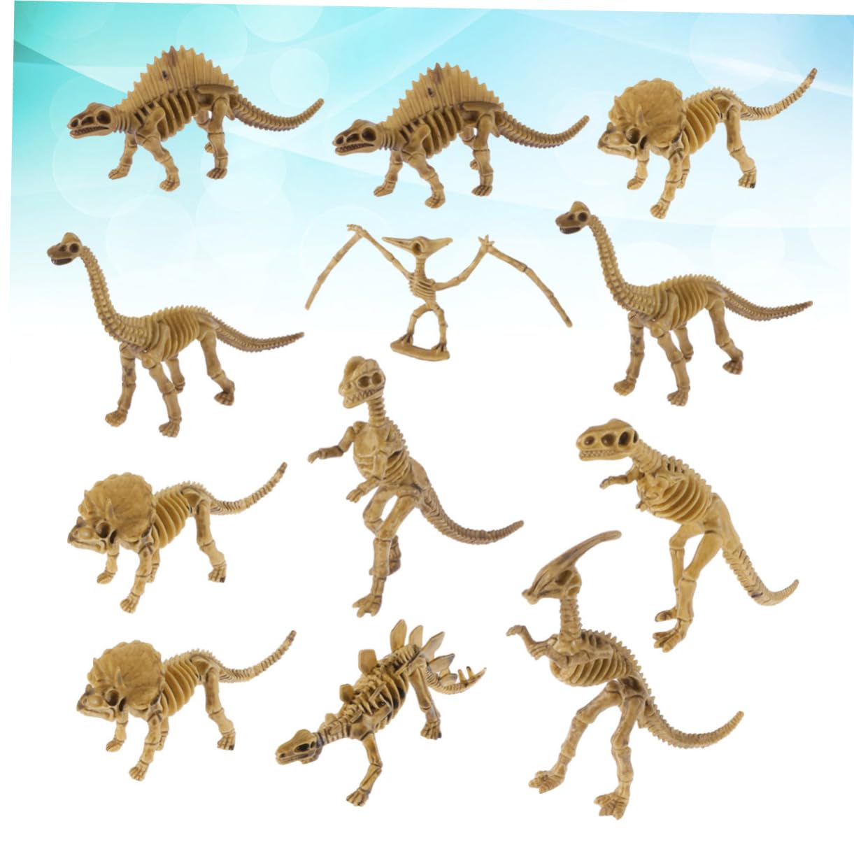VICASKY 36pezzi Figure Di Scheletri Di Dinosauro Giocattoli Educativi Per Ragazzo Ragazza Decorazioni Uniche Per Casa e Per Attività Didattiche e Giochi Creativi