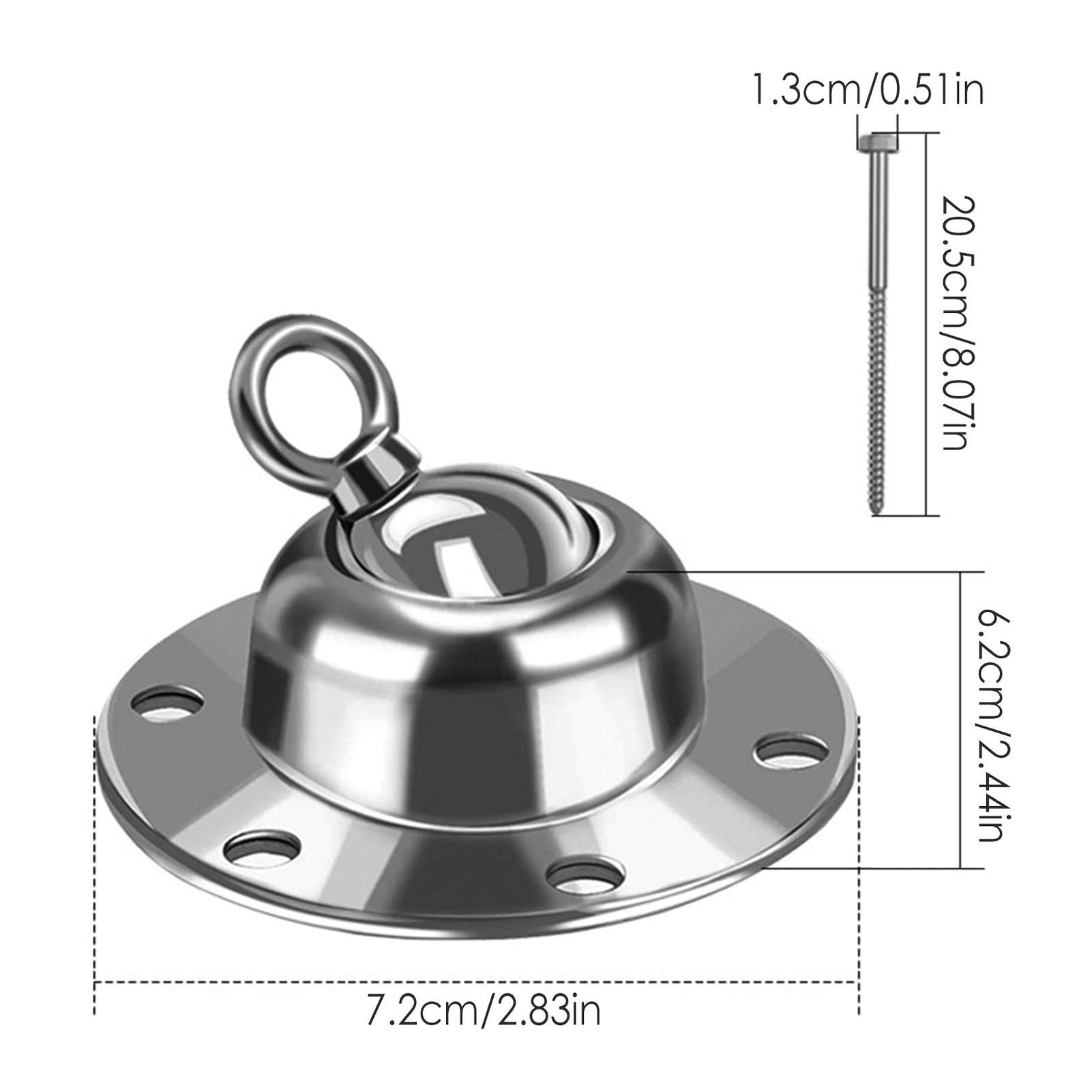 A/A Estaca de perro resistente – Estaca giratoria de 360 grados, anclaje resistente al óxido para perros al aire libre, soporta 1500 libras de fuerza de tracción para perros medianos y grandes