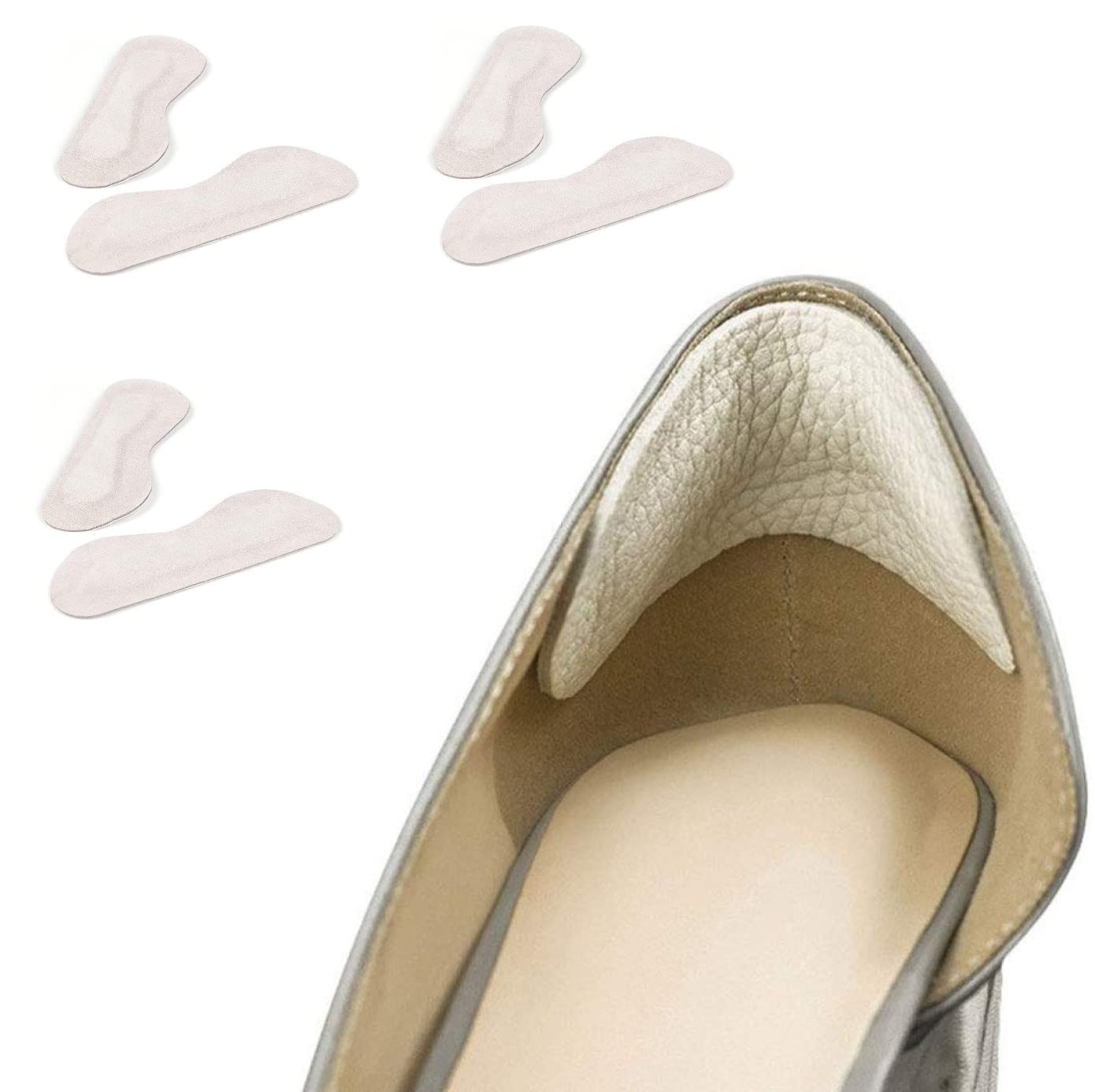 Pedimend™ Buty: skórzane ochraniacze na piętę – 6 sztuk | miękka wkładka ochraniacz | Stopka obcieranie i ślizganie się | Samoprzylepne dopasowanie dla kobiet i mężczyzn