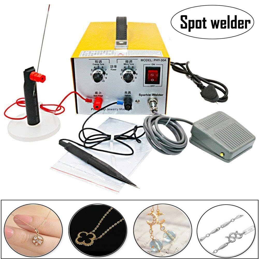 30A Spot Welding Machine Pulse Spot Welder Necklace Circle Welding Equipment