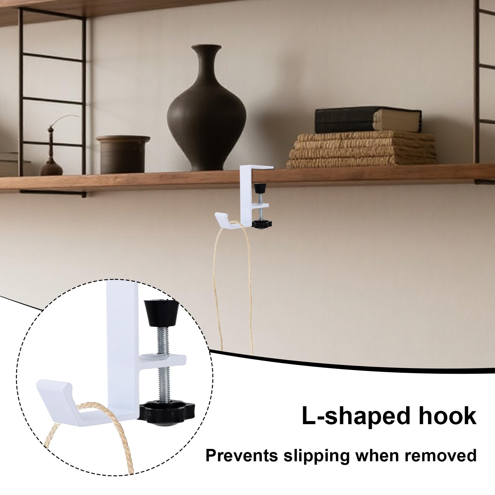 Lot De 4 Porte-Guirlandes Cheminée Réglables – Crochets Solides Pour Noël, Couronnes, Balcon, Fenêtre, Intérieur Extérieur