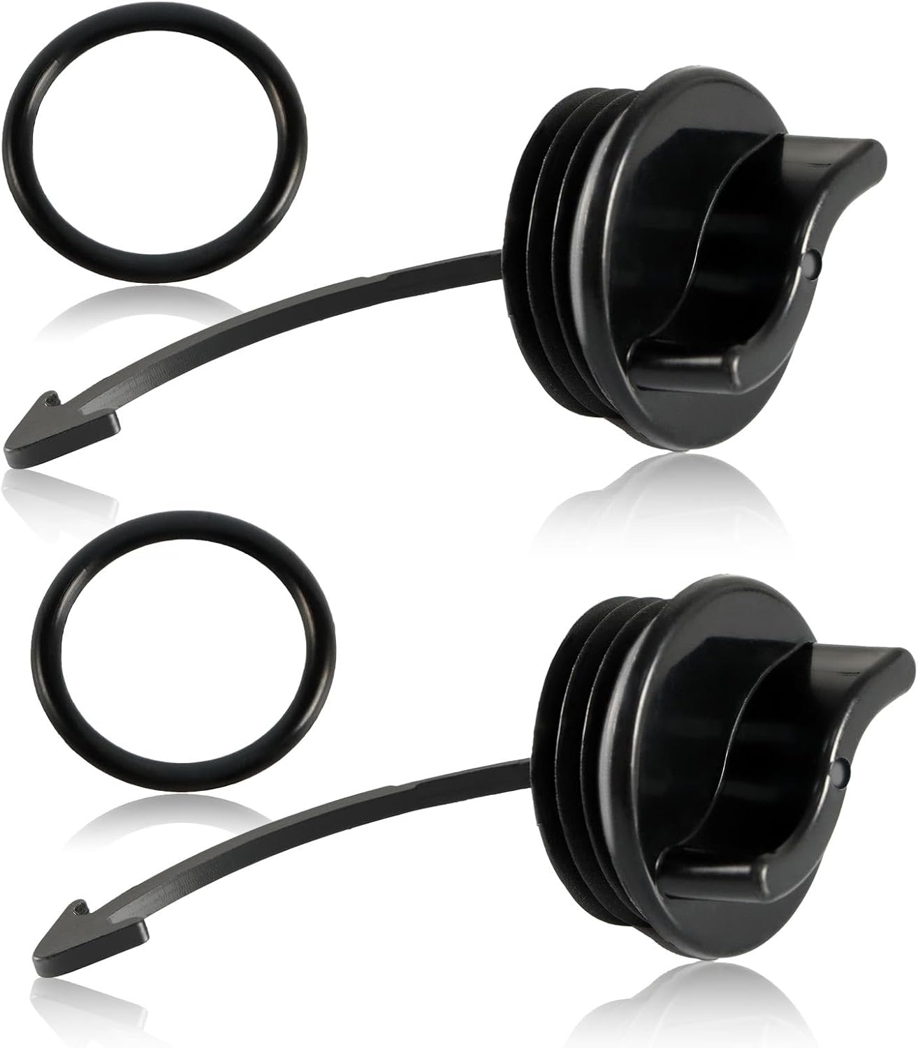 2PCS Drain Plug Cover Caps Compatible with Sea-Doo RXT GTI GTX GTS Wake 130 155 Spark 300 900 Replace#: 292001320 292001352
