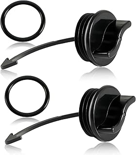 2PCS Drain Plug Cover Caps Compatible with Sea-Doo RXT GTI GTX GTS Wake 130 155 Spark 300 900 Replace#: 292001320 292001352