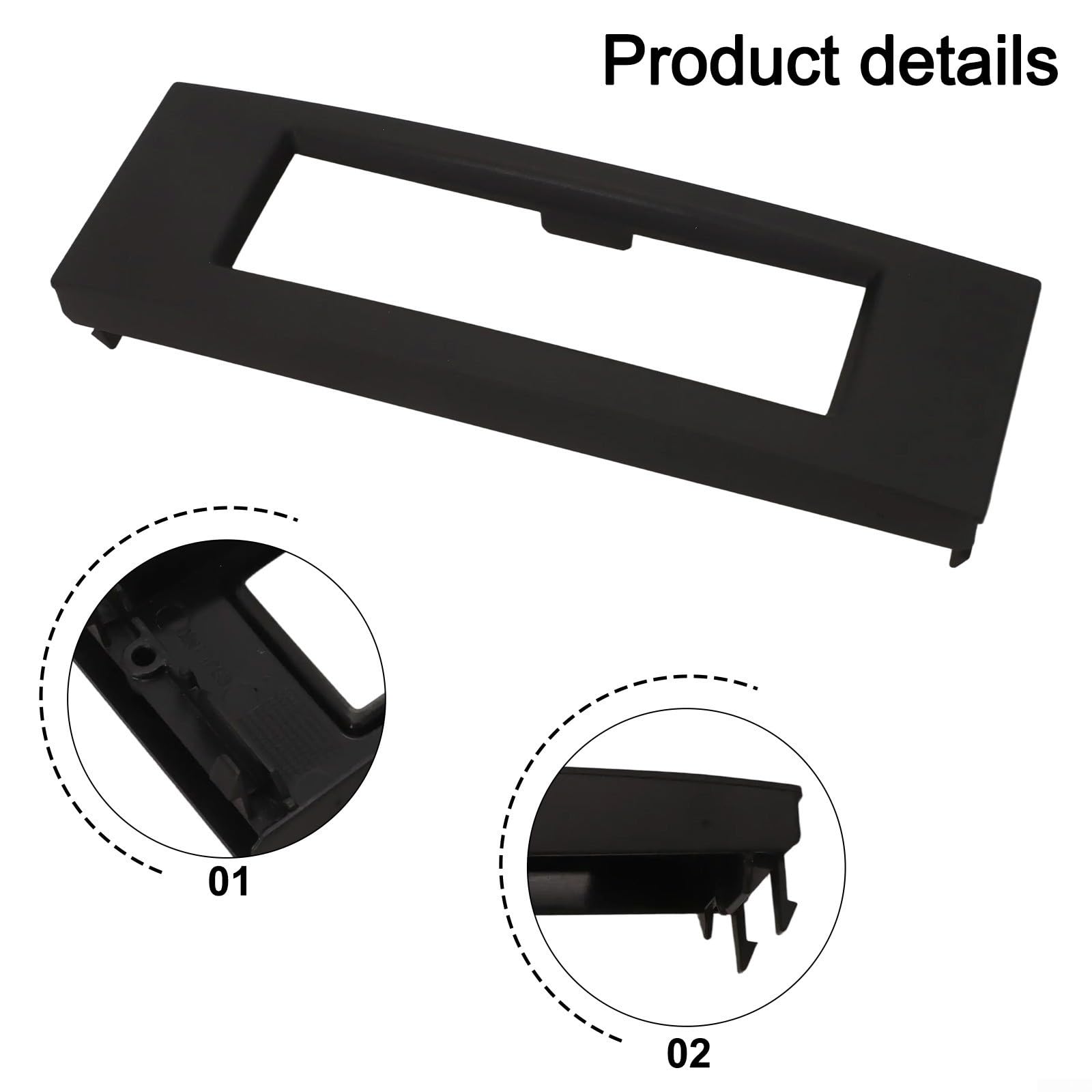 Boîtier Noir pour Lecteur CD RD4 - Écran de Rechange Multifonction Compatible avec Garniture intérieure 207