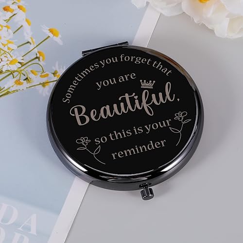 Miniatura 6 de Regalo de calcetín para mujer, espejo compacto para el día más dulce, cumpleaños, Navidad, para ir a la universidad, regalos para su hija, niñas,