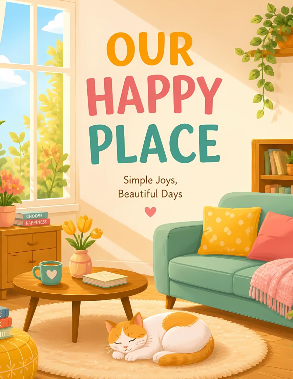 Bold and Easy Cozy Rooms Coloring Book: Simple and Relaxing Coloring Pages for Adults, Seniors, and Beginners with Cute Interiors and Warm Spaces