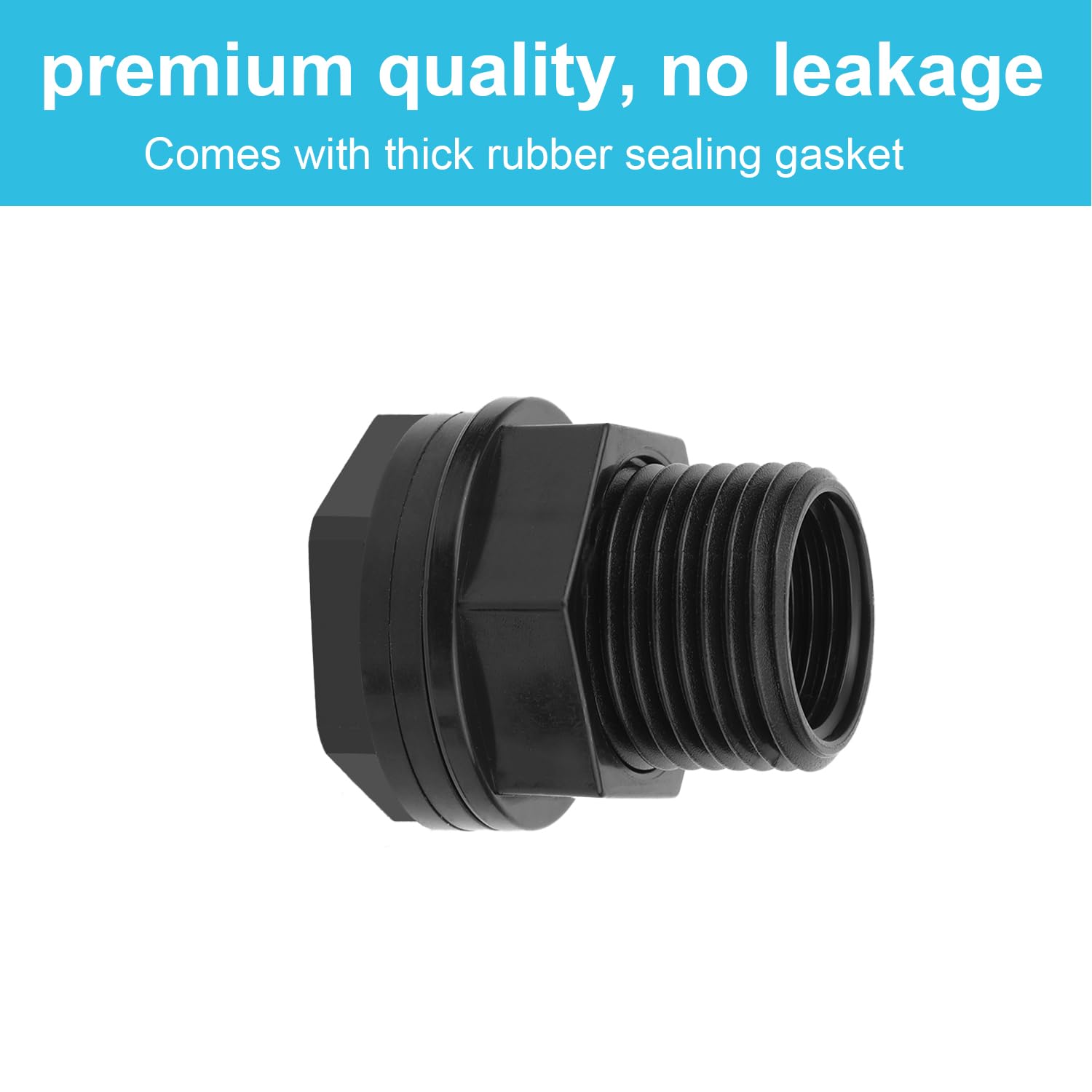Penitue 4pcs Bulkhead Fitting with Plugs - Image 4